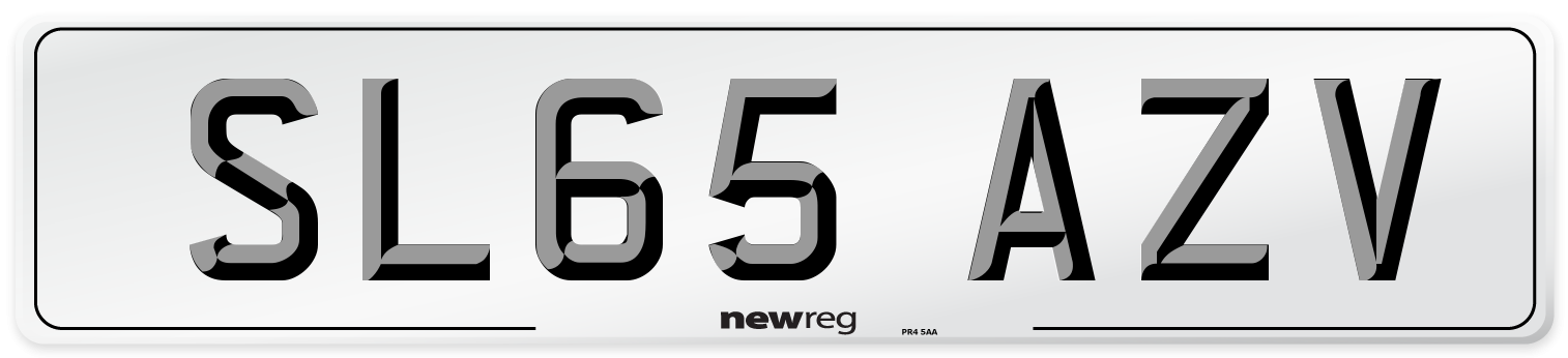 SL65 AZV Number Plate from New Reg